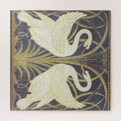 Walter Crane Swan, Rush and Iris Art Nouveau Puzzle (Horizontal)