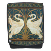Walter Crane Swan, Rush and Iris Art Nouveau Rucksack (Vorderseite)