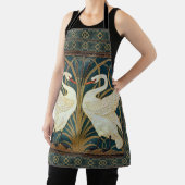 Walter Crane Swan, Rush and Iris Art Nouveau Schürze (InSitu)