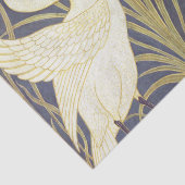 Walter Crane Swan, Rush and Iris Art Nouveau Seidenpapier (Ausschnitt)