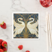 Walter Crane - Swan, Rush and Iris Art Nouveau Serviette (Beispiel)