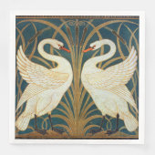 Walter Crane Swan, Rush and Iris Art Nouveau Serviette (Vorderseite)