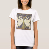 Walter Crane Swan, Rush and Iris Art Nouveau T-Shirt (Vorderseite)