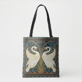 Walter Crane Swan, Rush and Iris Art Nouveau Tasche (Vorderseite)