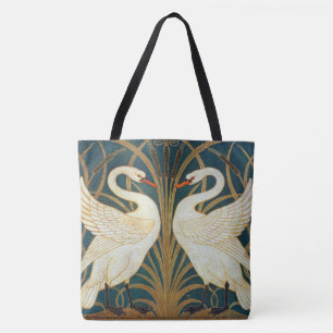 Walter Crane Swan, Rush and Iris Art Nouveau Tasche