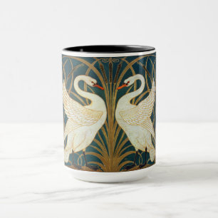 Walter Crane Swan, Rush and Iris Art Nouveau Tasse