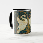 Walter Crane Swan, Rush and Iris Art Nouveau Tasse (Vorderseite Links)