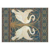 Walter Crane Swan, Rush and Iris Art Nouveau Tischdecke (Vorderseite (Horizontal))