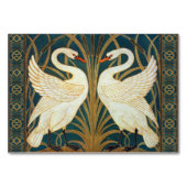 Walter Crane Swan, Rush and Iris Art Nouveau Tischnummer (Vorderseite)