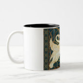 Walter Crane Swan, Rush and Iris Art Nouveau Zweifarbige Tasse (Links)