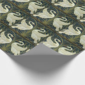Walter Crane Swan & Rush and Iris Victorian Geschenkpapier (Ecke)
