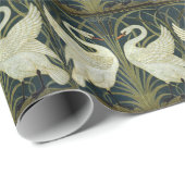 Walter Crane Swan & Rush and Iris Victorian Geschenkpapier (Rolleneckpunkt)