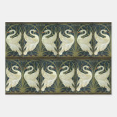 Walter Crane Swan & Rush and Iris Victorian  Geschenkpapier Set (Vorderseite 3)