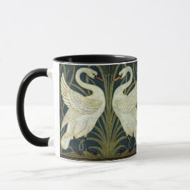 Walter Crane Swan & Rush and Iris Victorian  Tasse