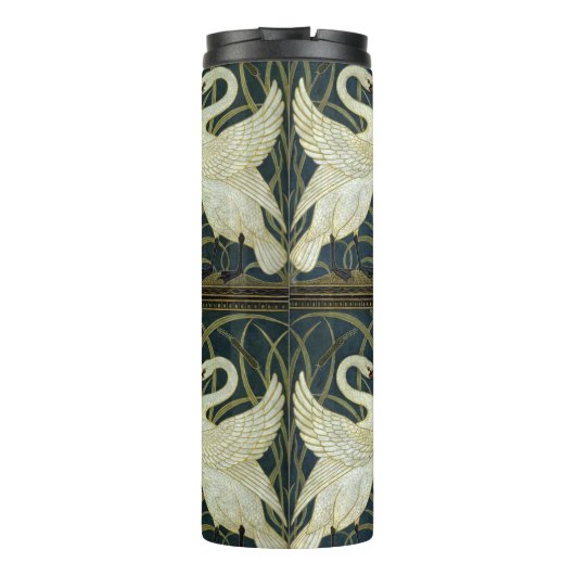 Walter Crane Swan & Rush and Iris Victorian Thermosbecher (Rückseite)