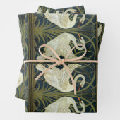 Walter Crane Swan & Rush und Iris viktorianisch  Geschenkpapier Set (Beispiel)