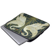 Walter Crane Swan & Rush und Iris viktorianisch Laptopschutzhülle (Vorne Knopf)