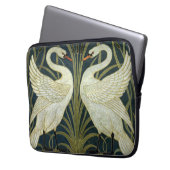 Walter Crane Swan & Rush und Iris viktorianisch Laptopschutzhülle (Vorderseite Links)