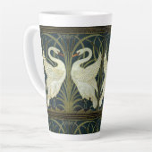 Walter Crane Swan & Rush und Iris viktorianisch  Milchtasse (Linke Ecke)