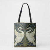 Walter Crane Swan & Rush und Iris viktorianisch  Tasche (Vorderseite)