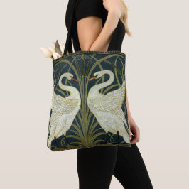 Walter Crane Swan & Rush und Iris viktorianisch Tasche