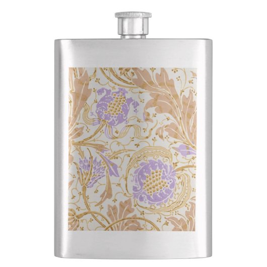 Walter Crane Teazle & Pomegranate Jugendstil Flachmann (Vorderseite)