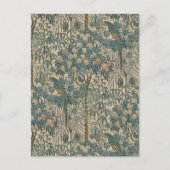 Walter Crane Vintag Art Nouveau Macaw Muster Postkarte (Vorderseite)