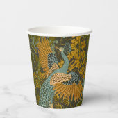 Walter Crane Vintag Fig and Peacock Pattern Pappbecher (Rückseite)