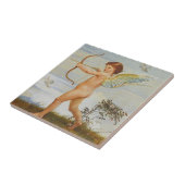 Walter Crane Vintage-Cupid mit Bogen Kunst Fliese (Seite)