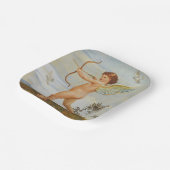 Walter Crane Vintage Cupid mit Bogen Kunst Pappteller (Gewinkelt)