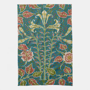Walter Crane Vintage Lily und Rose Floral Geschirrtuch