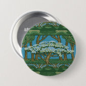 Walter Crane Vintage-May-Baum-Wald-Wallpaper Button (Vorne & Hinten)