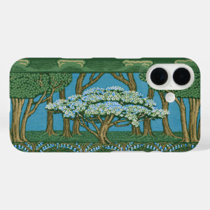 Walter Crane Vintage-May-Baum-Wald-Wallpaper iPhone 16 Hülle