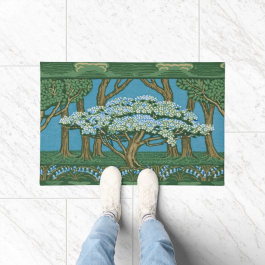 Walter Crane Vintage-May-Baum-Wald-Wallpaper Fußmatte (Indoor)