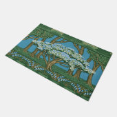 Walter Crane Vintage-May-Baum-Wald-Wallpaper Fußmatte (Schrägansicht)