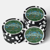 Walter Crane Vintage-May-Baum-Wald-Wallpaper Pokerchips (Stapel)