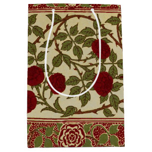 Walter Crane Vintage Rosamund Rote Rose Blumendeko Mittlere Geschenktüte