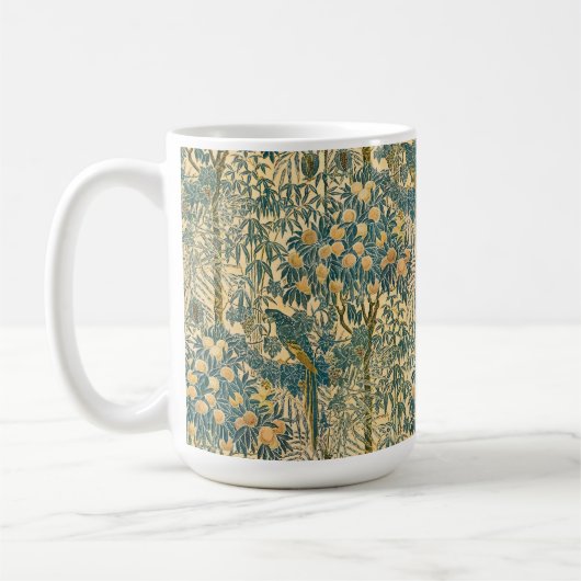 Walter Crane - Vintages Art Nouveau Macaw Muster Kaffeetasse (Links)