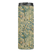 Walter Crane - Vintages Art Nouveau Macaw Muster Thermosbecher (Rückseite)