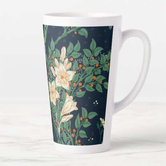 Walter Crane White Lily-Blue Back Milchtasse (Rechts)