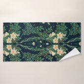Walter Crane White Lily-Blue Back Shower Curtain Badehandtuch (Badehandtuch)