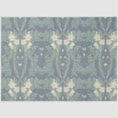 Walter Crane White Lily-Blue Back Shower Curtain Seidenpapier (Vorderseite)