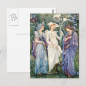 Walter Crane: Zeichen des Frühlings Postkarte (Vorne/Hinten)