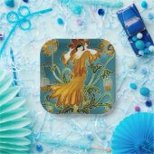 Walter Cranes Flora Art Nouveau Pappteller (Party)