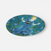Walter Cranes Flora Art Nouveau Pappteller (Schrägansicht)