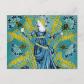 Walter Cranes Flora Art Nouveau Postkarte (Vorderseite)