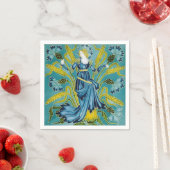 Walter Cranes Flora Art Nouveau Serviette (Beispiel)