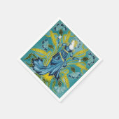 Walter Cranes Flora Art Nouveau Serviette (Ecke)