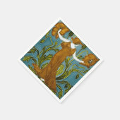 Walter Cranes Flora Art Nouveau Serviette (Ecke)