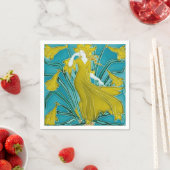 Walter Cranes Flora Art Nouveau Serviette (Beispiel)
